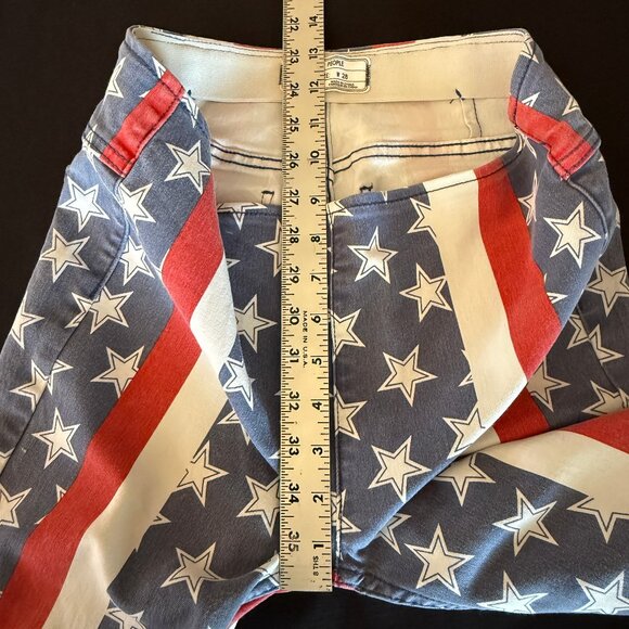 NWOT Free People Penny Pull-On Printed Flare Jeans Sz 28 - Picture 11 of 16